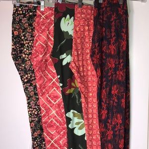Lot of 5 LuLaRoe Leggings OS